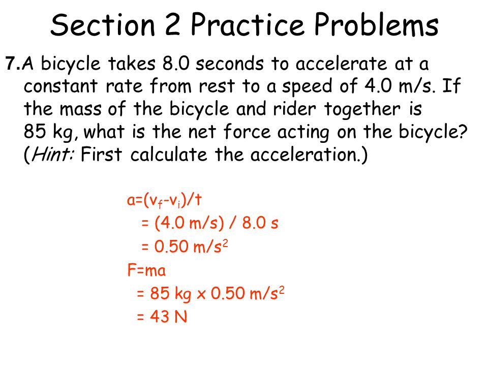 Section 2 Practice Problems