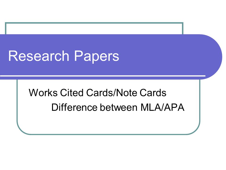 difference between mla and apa