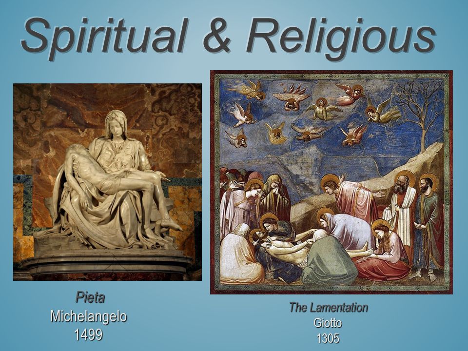 Spiritual & Religious Pieta Michelangelo 1499 The Lamentation Giotto