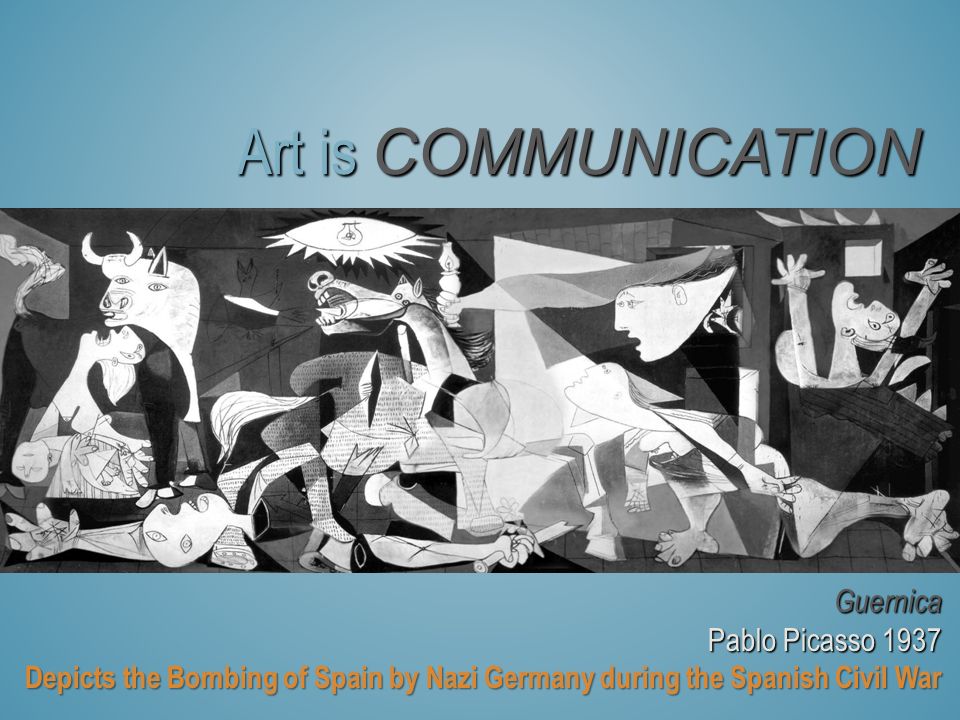Art is COMMUNICATION Guernica Pablo Picasso 1937