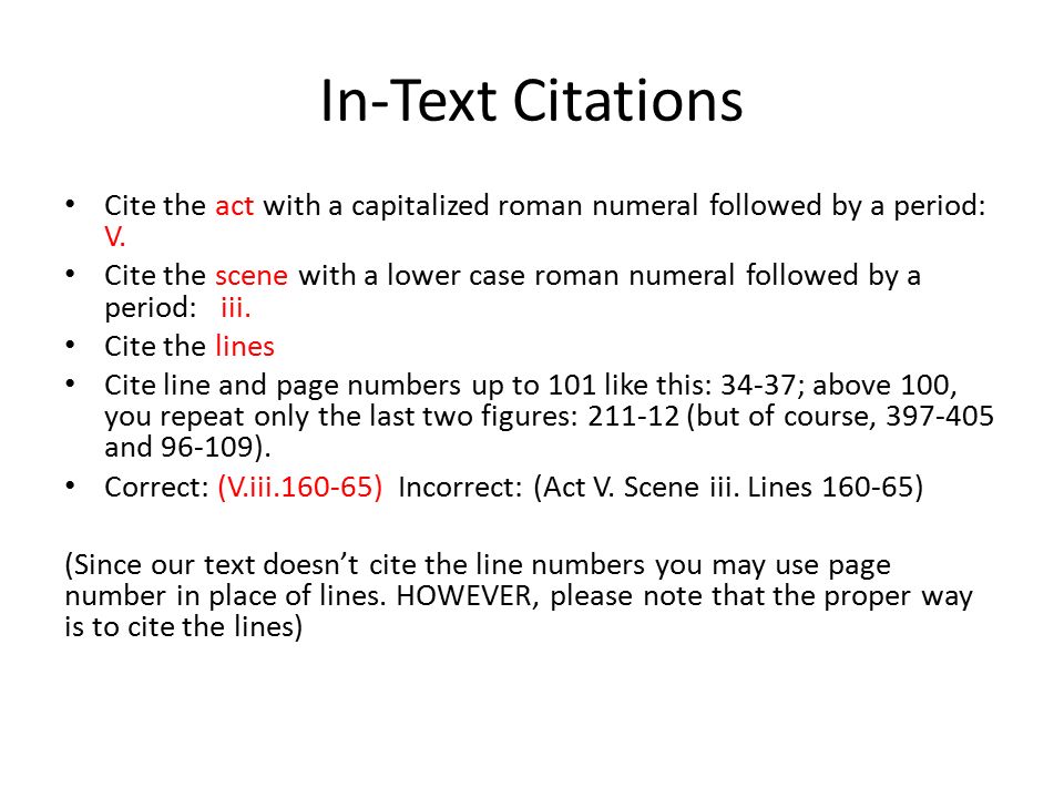 Mla Format Essay Quotes Shakespeare