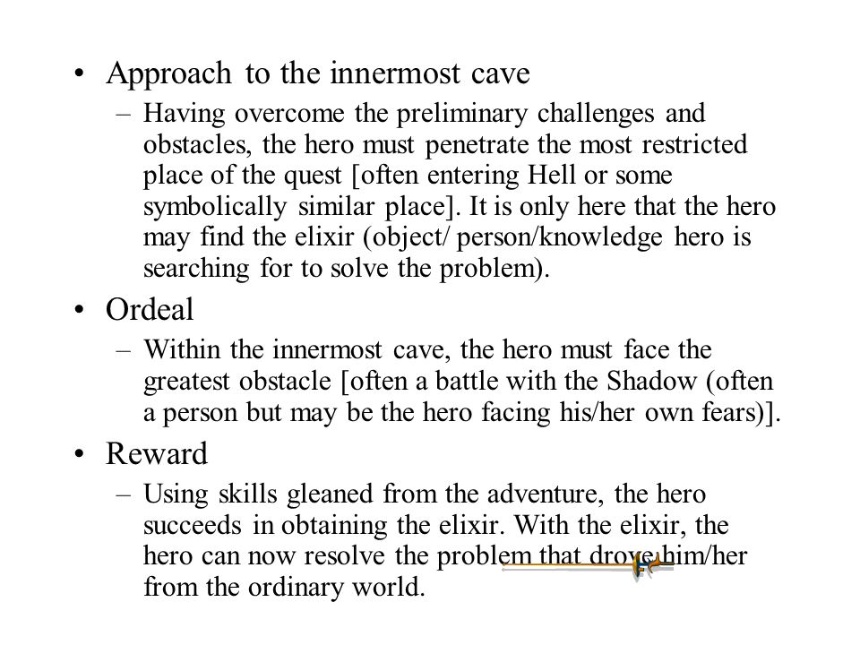 Approach to the innermost cave