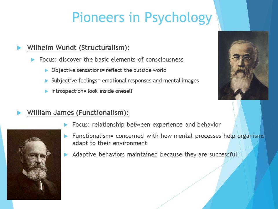 Pioneers in Psychology
