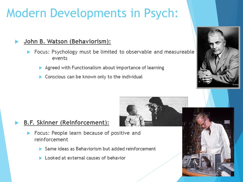 Modern Developments in Psych: