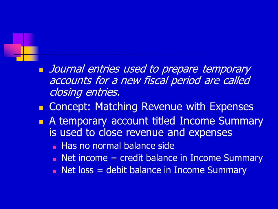 Concept: Matching Revenue with Expenses