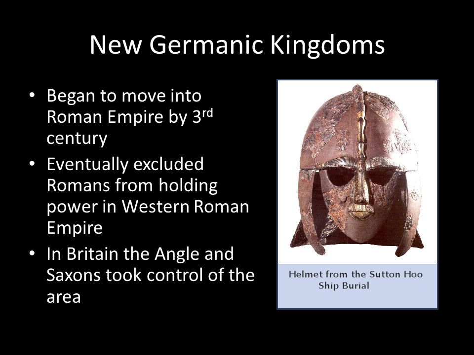 New Germanic Kingdoms Began to move into Roman Empire by 3rd century
