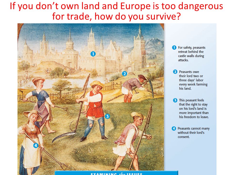 If you don’t own land and Europe is too dangerous for trade, how do you survive