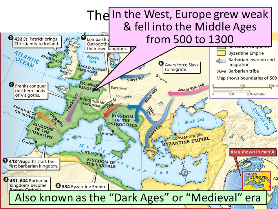 Also known as the Dark Ages or Medieval era