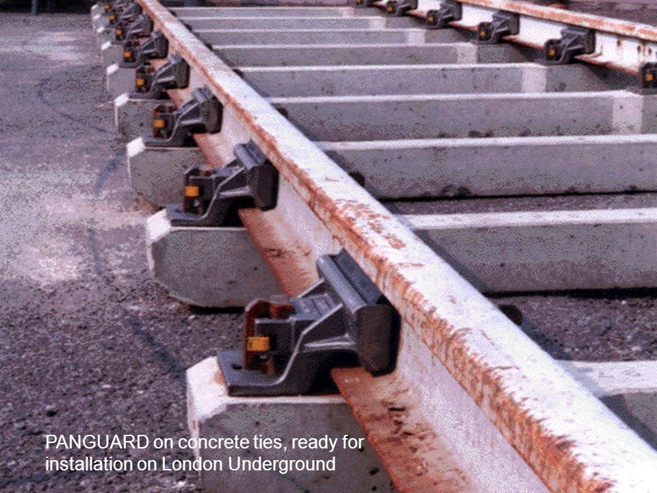 PANGUARD on concrete ties, ready for