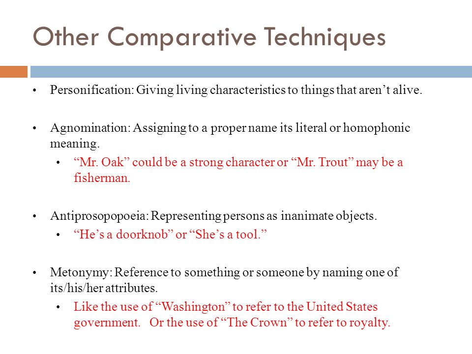 Other Comparative Techniques