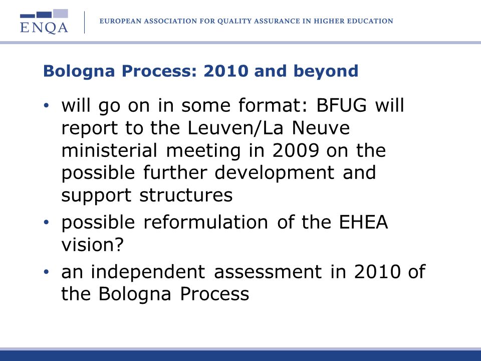 Bologna Process: 2010 and beyond