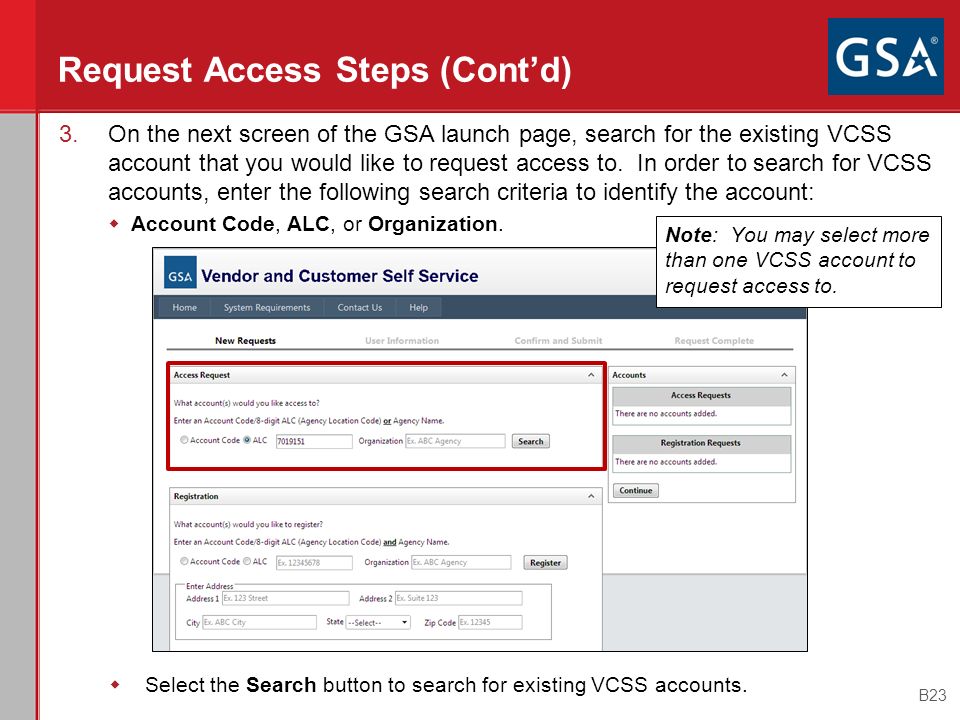 Request Access Steps (Cont’d)