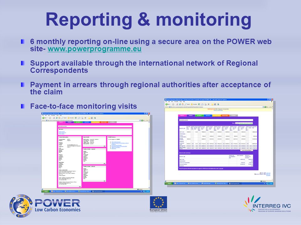 Reporting & monitoring