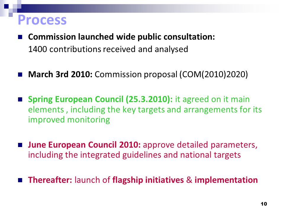 Process Commission launched wide public consultation: