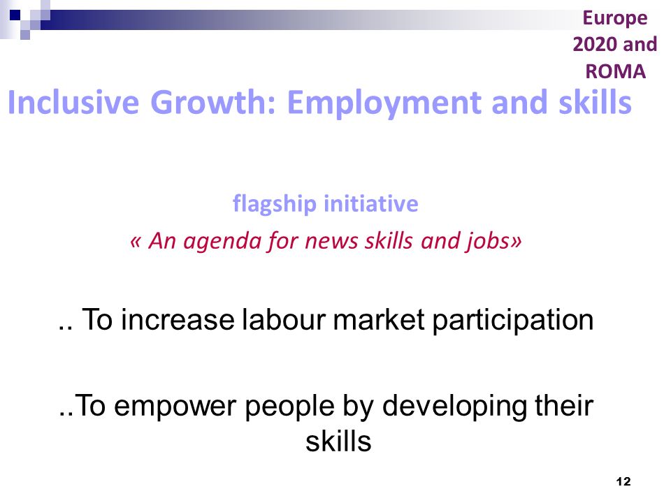 Inclusive Growth: Employment and skills