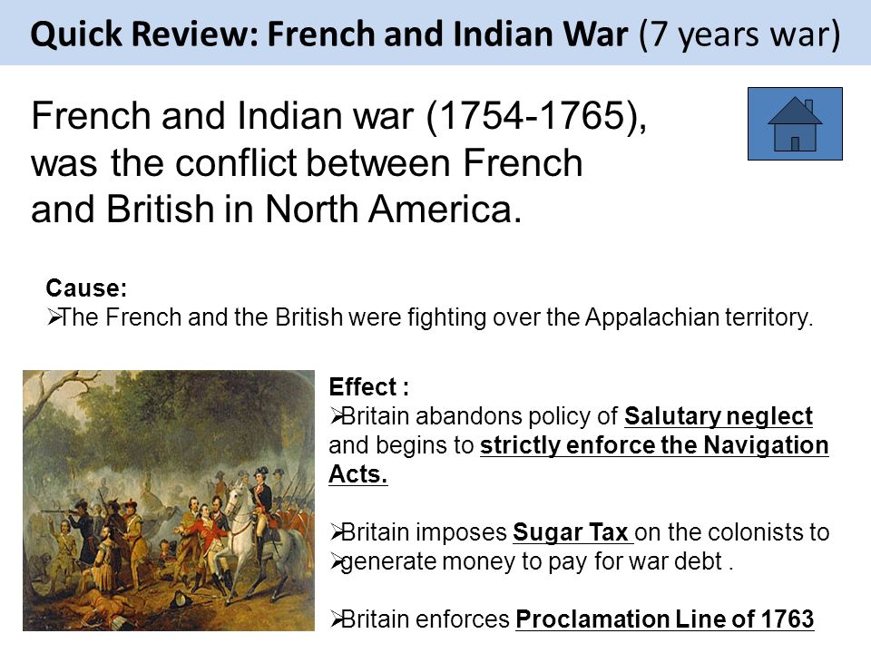 Quick Review: French and Indian War (7 years war)