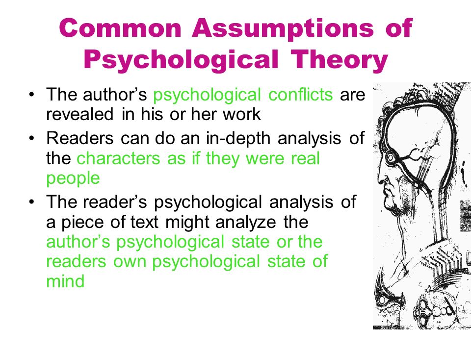 Common Assumptions of Psychological Theory