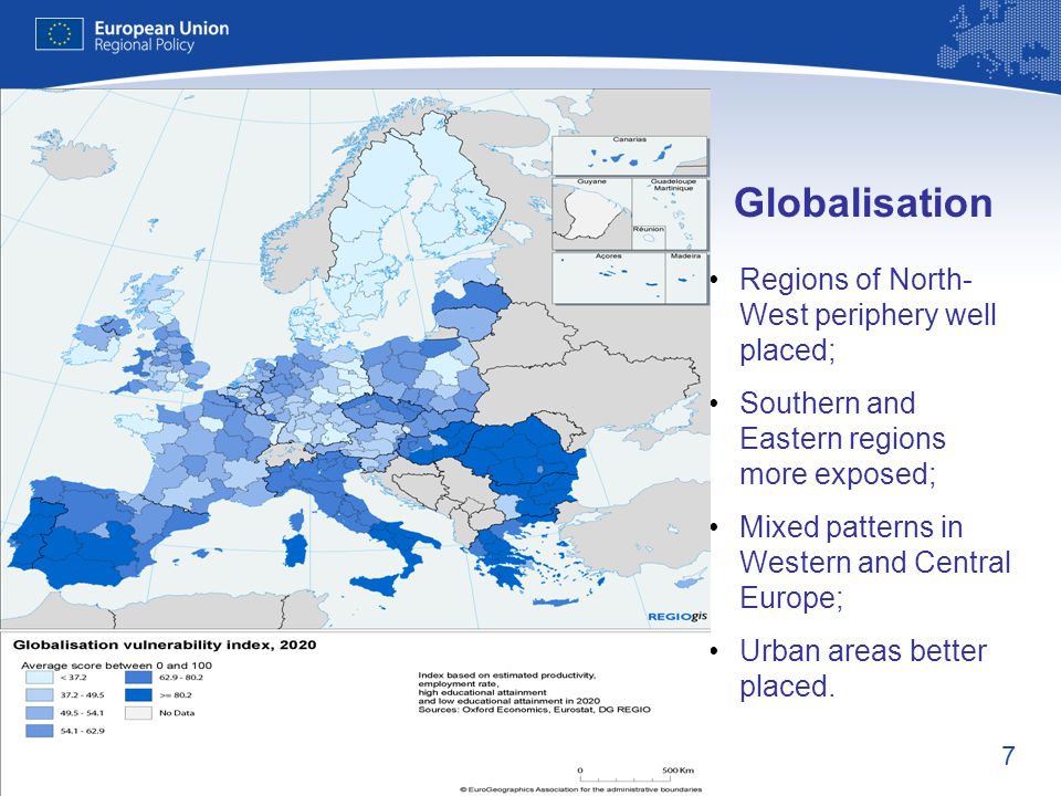 Globalisation Regions of North-West periphery well placed;