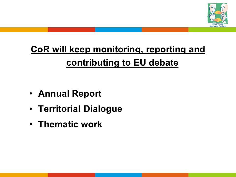 CoR will keep monitoring, reporting and contributing to EU debate