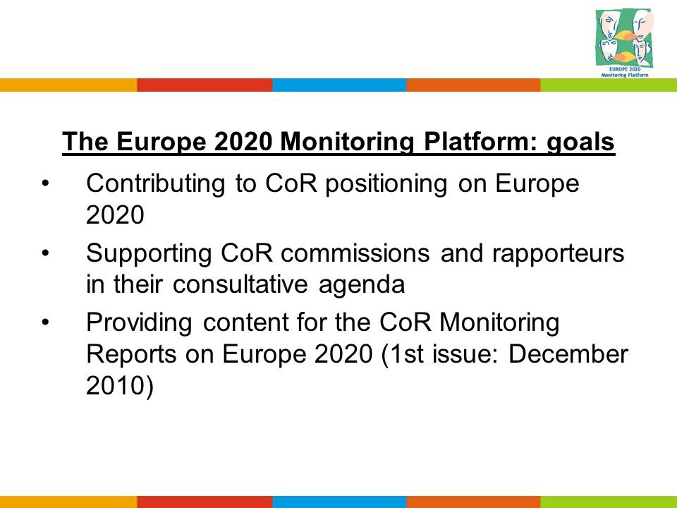 The Europe 2020 Monitoring Platform: goals