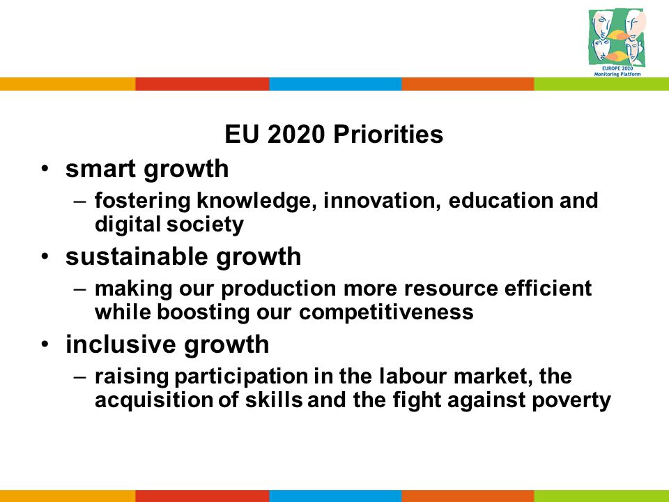 EU 2020 Priorities smart growth sustainable growth inclusive growth