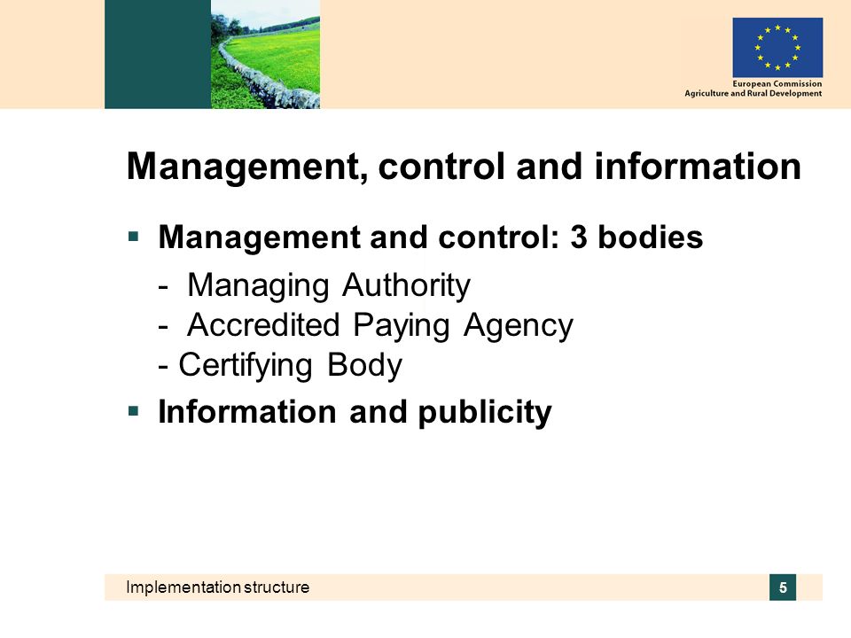 Management, control and information