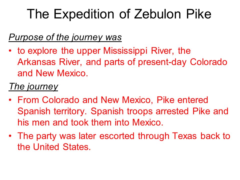 The Expedition of Zebulon Pike