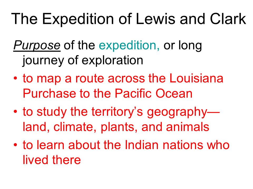 The Expedition of Lewis and Clark