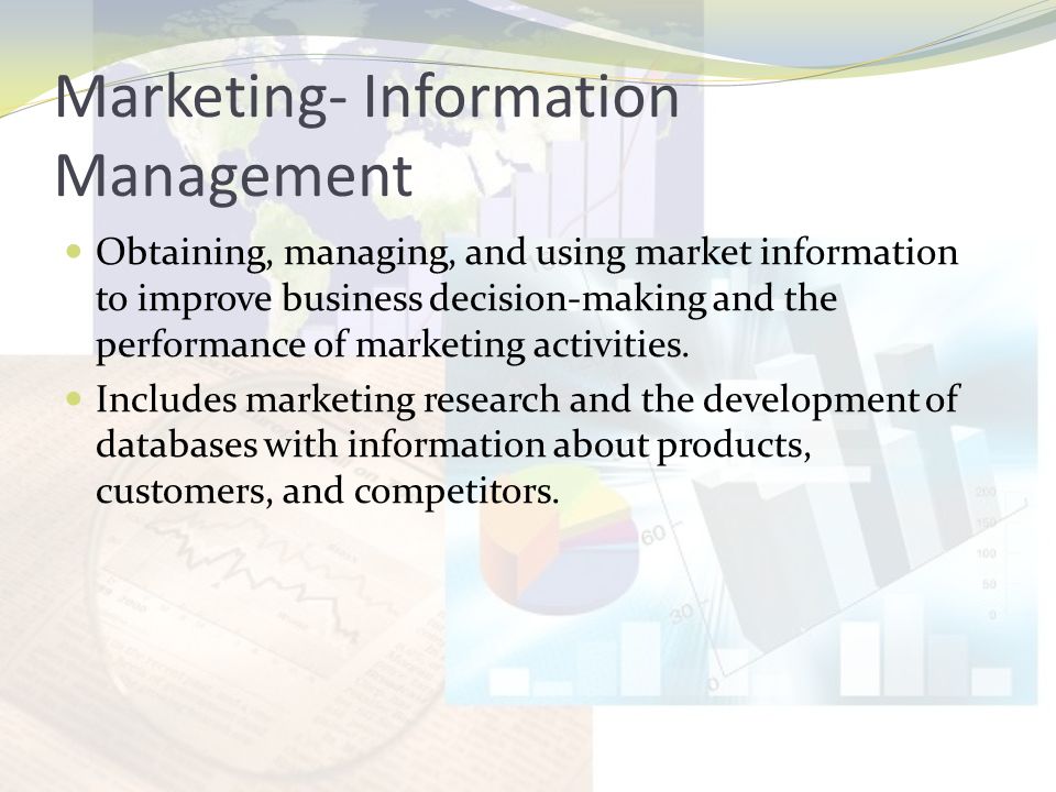 Marketing- Information Management
