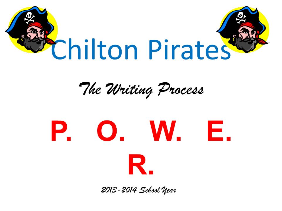 Chilton Pirates The Writing Process P. O. W. E. R.