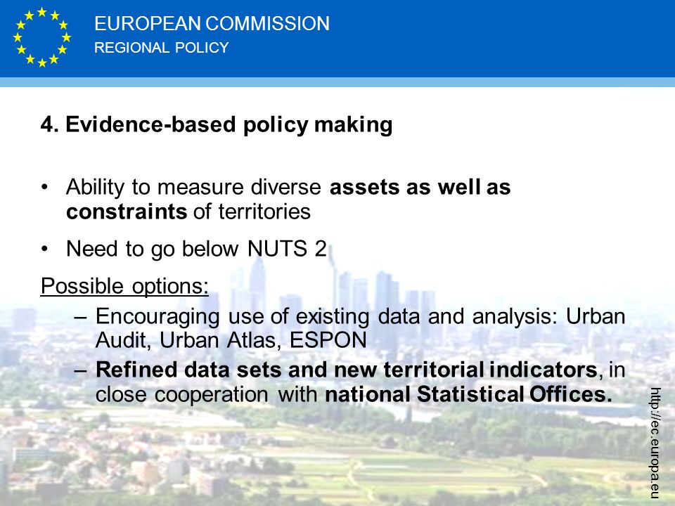4. Evidence-based policy making