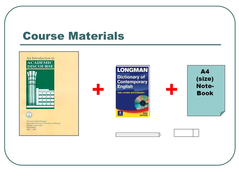 Course Materials A4 (size) Note-Book + +