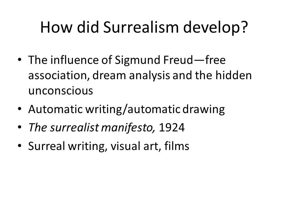 How did Surrealism develop