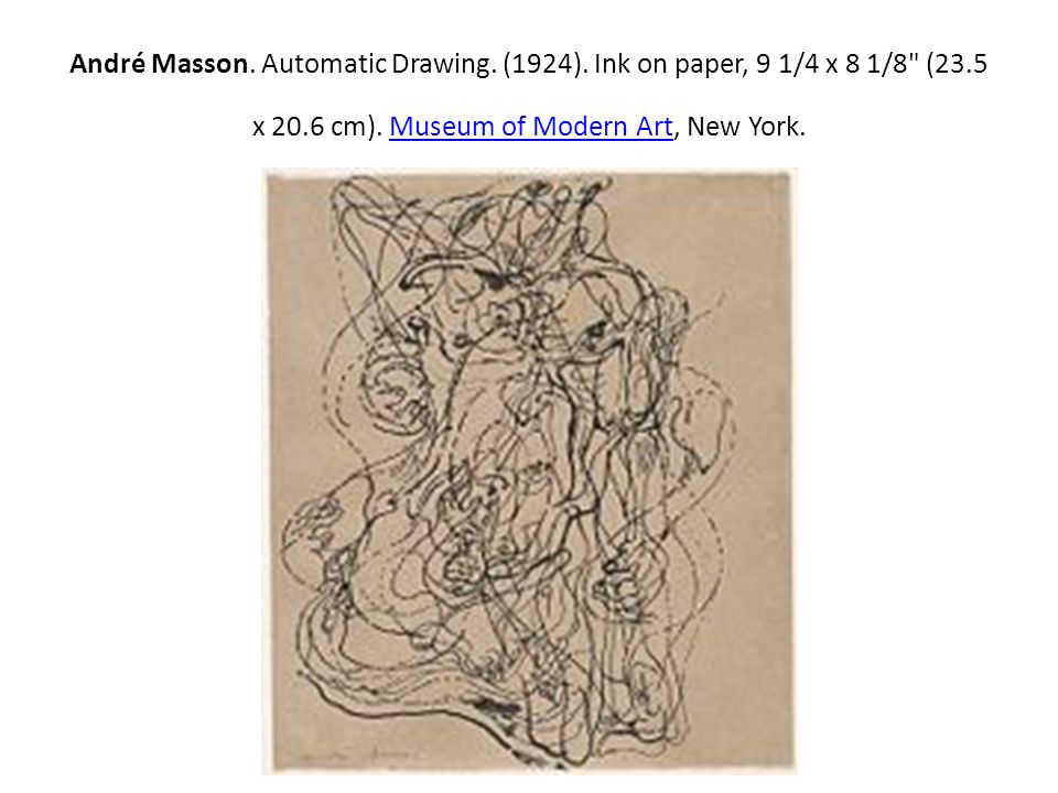 André Masson. Automatic Drawing. (1924)
