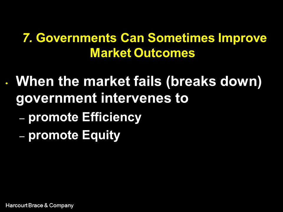 7. Governments Can Sometimes Improve Market Outcomes
