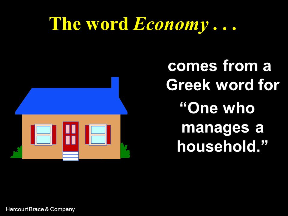 comes from a Greek word for One who manages a household.