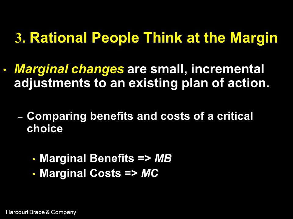 3. Rational People Think at the Margin