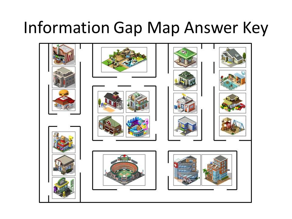 Information Gap Map Answer Key
