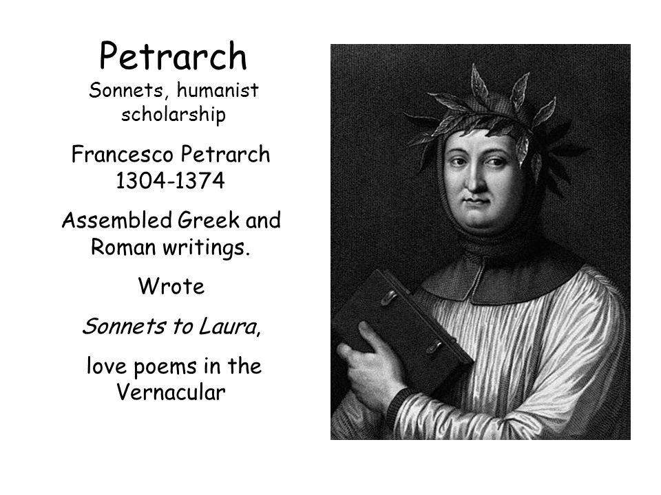 Petrarch Sonnets, humanist scholarship