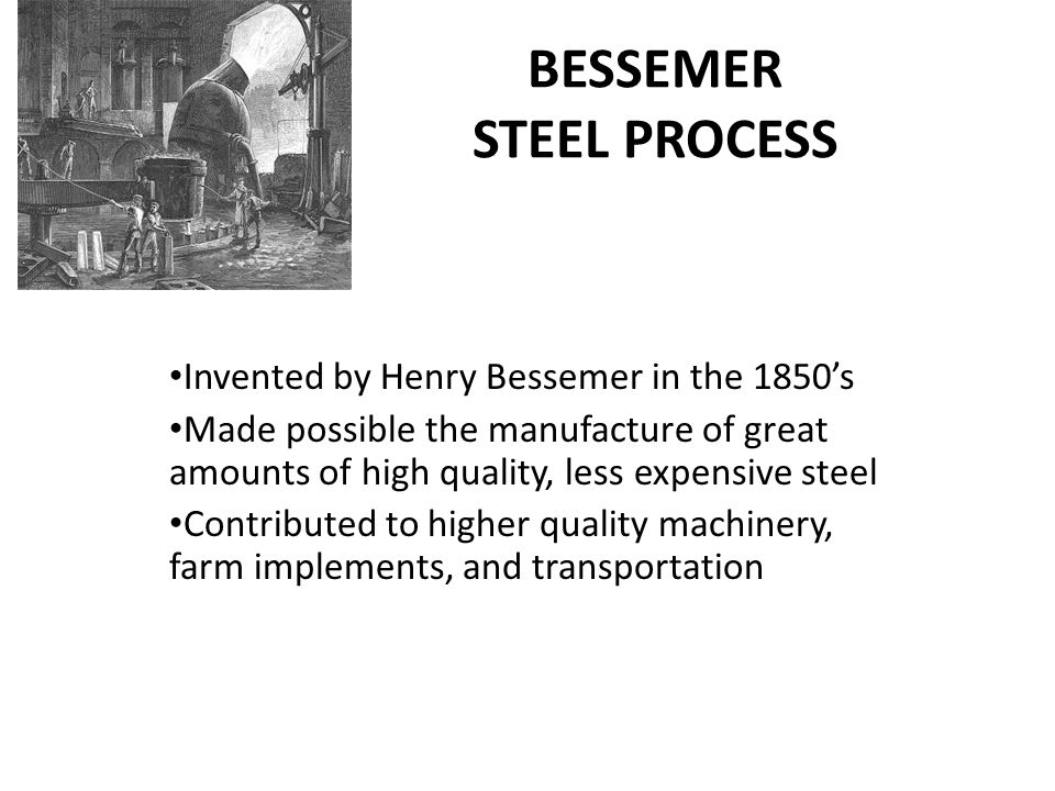 BESSEMER STEEL PROCESS