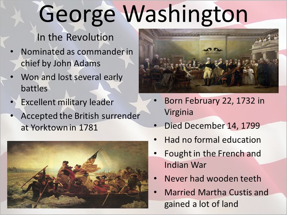 George Washington In the Revolution