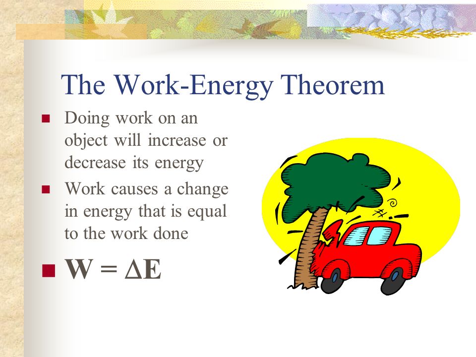 The Work-Energy Theorem