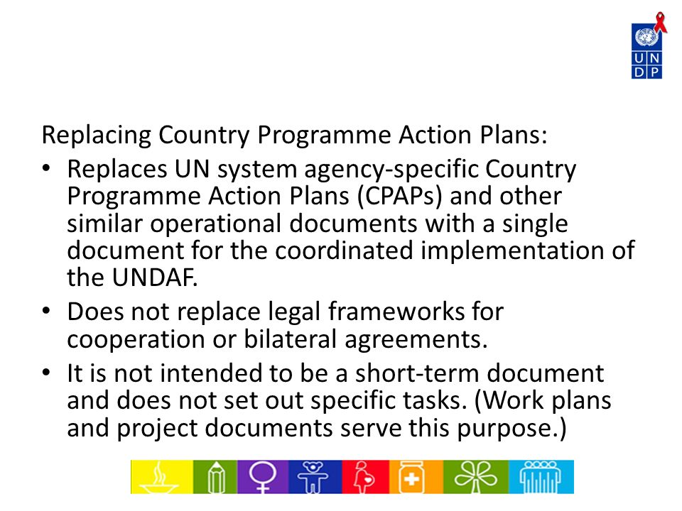 Replacing Country Programme Action Plans: