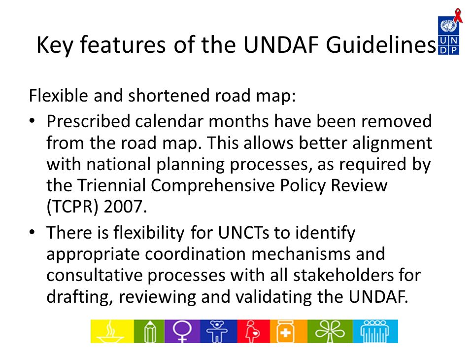 Key features of the UNDAF Guidelines