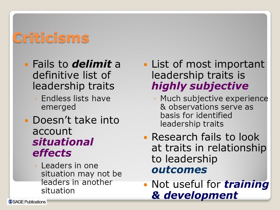 delimit,decimation criticisms fails to delimit a definitive list of leadership