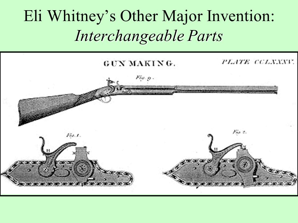 Eli Whitney’s Other Major Invention: Interchangeable Parts