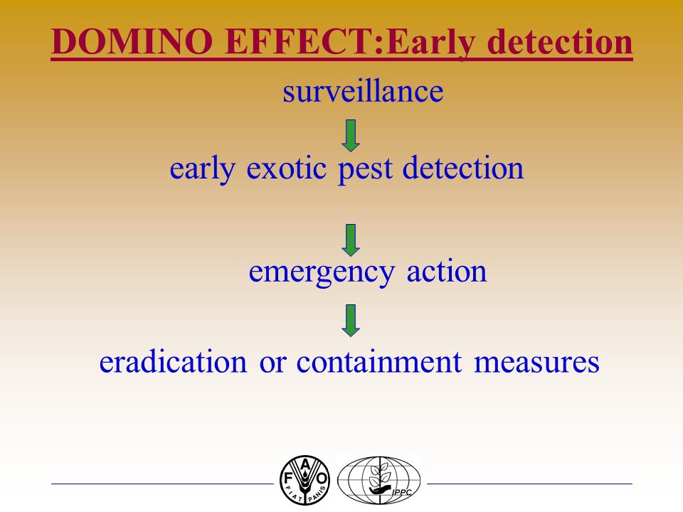 DOMINO EFFECT:Early detection