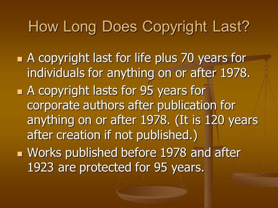 How Long Does Copyright Last