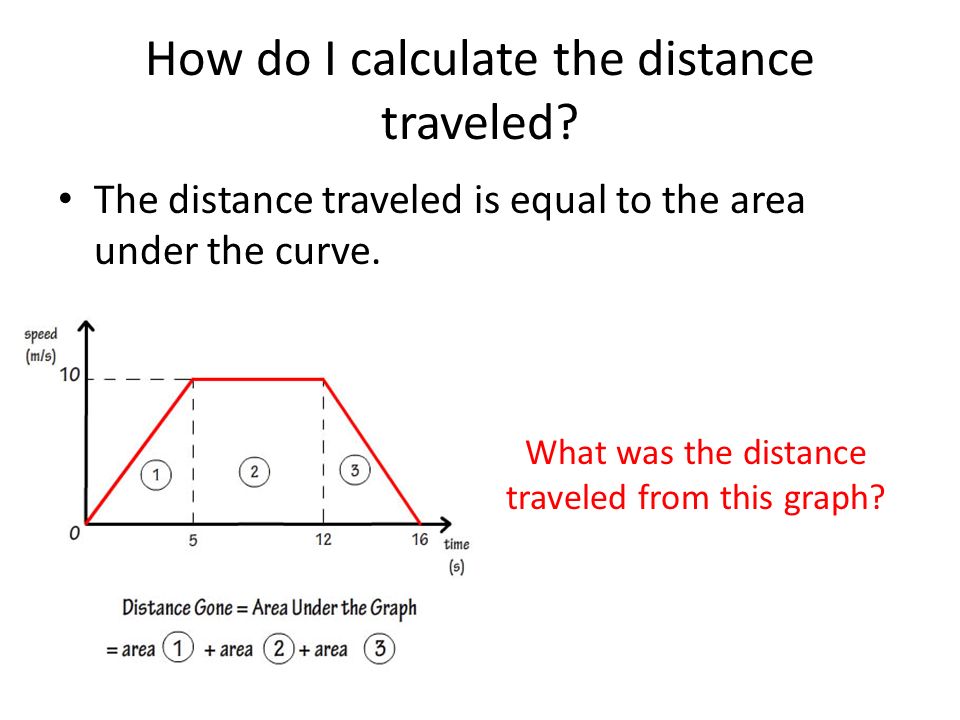 How do I calculate the distance traveled