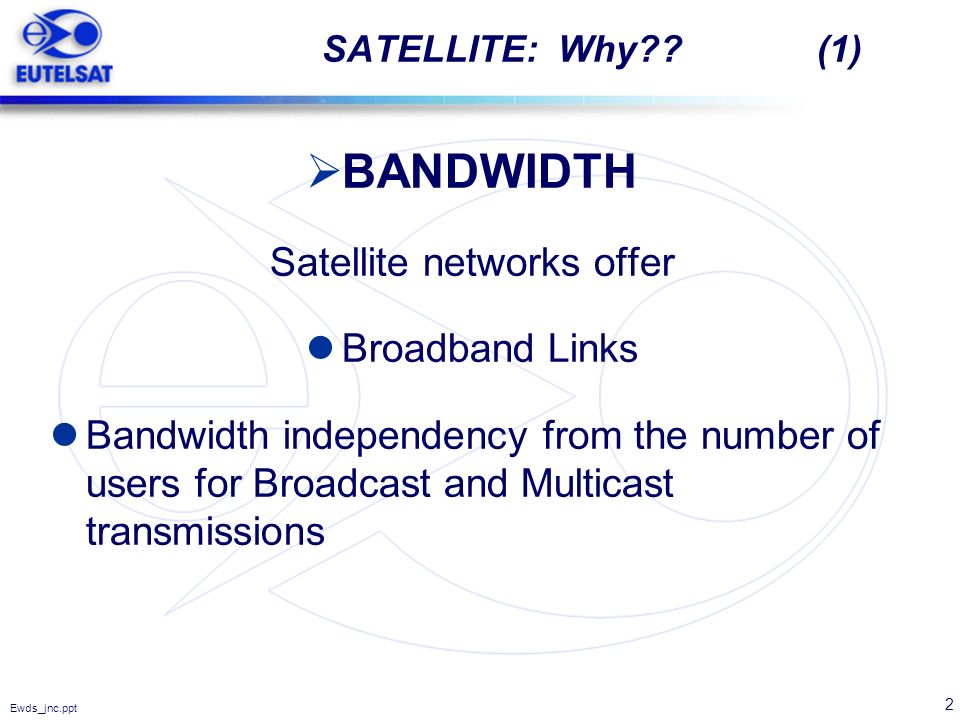 Satellite networks offer